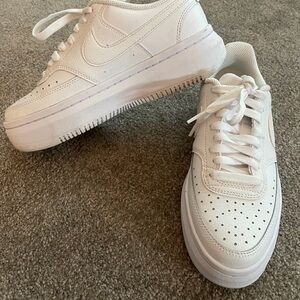 Nike All-White Athletic Shoes